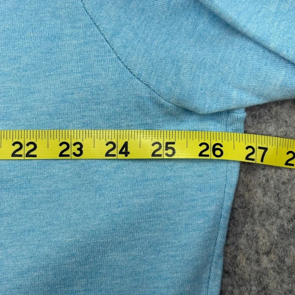 Peter Millar Coolspun Cotton Quarter Zip Sweater Mens 2XL‎ Light Blue Crown NWT